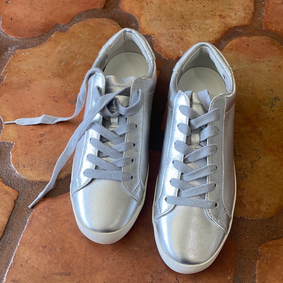 Banana Republic Shoes - Banana silver leather sneakers Brand new